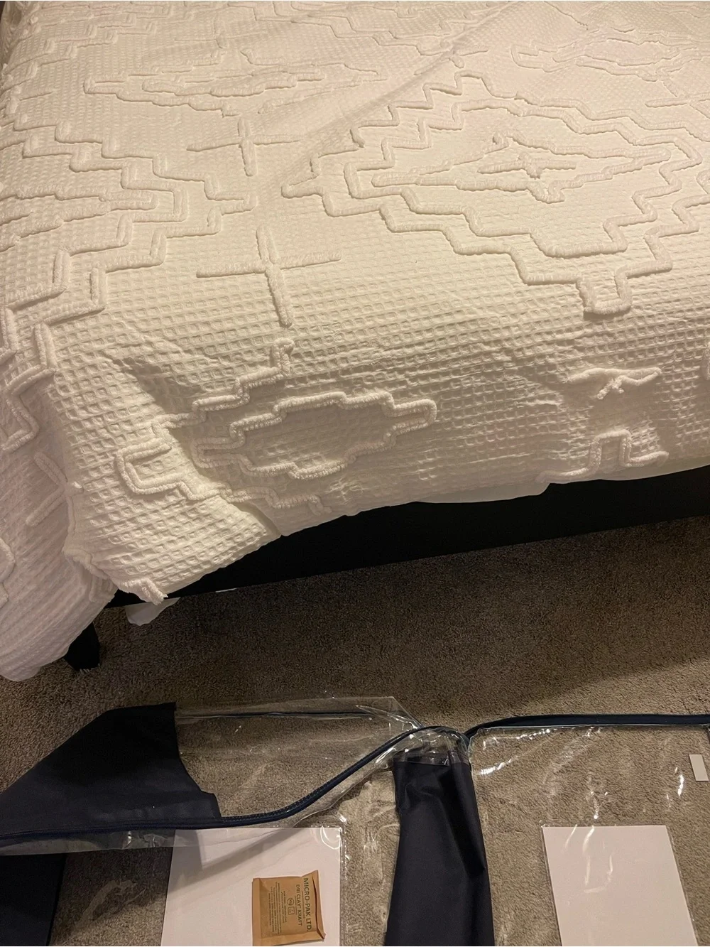 Pendleton Kiva Steps King Comforter and Shams Set Textured Cotton Waffle Weave